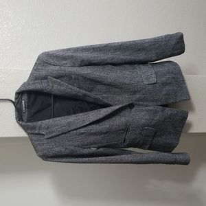 Express Grey Herringbone Blazer Size 2